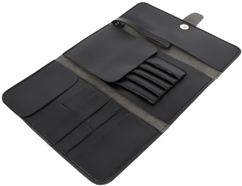 HAMPPLIES Borsa in Pelle per Forbici Parrucchiere Custodia Pieghevole Multifunzione per Forbici da Taglio e Accessori Portatili e Resistenti per Strumenti da