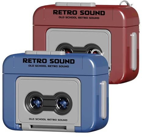 Mini registratore creativo portachiavi registratore retrò lettore di cassette per la riproduzione di musica portachiavi portatile ciondolo lettore di nastro
