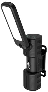 LETOUR Baladeuse LED Mécanicien, 4 Modes de Lumière Réglable, 180° Rotative avec Aimant Lampe de Travail Portable pour Atelier, Garage et Réparation