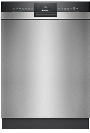 Siemens iQ300 Unterbau-Geschirrspüler 60 cm, SN43HS11TE, vario Speed Plus - dreimal schneller waschen und trocknen, Intensiv Zone, Dosier-Assistent, aquaStop, Gebürsteter Stahl, Home Connect