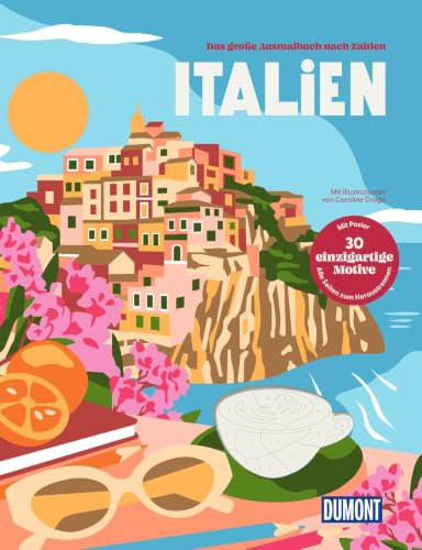 Italien - Das große Ausmalbuch nach Zahlen (DUMONT Geschenkbuch)