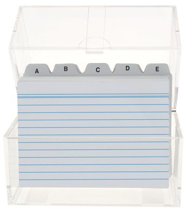 6x Karteikasten DIN A8 & 600 Karteikarten + Register