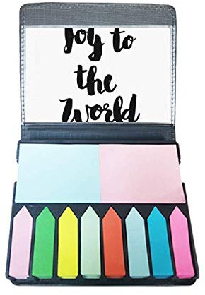 Joy to The World Zitat Stil selbstklebende Notizzettel Farbe Seitenmarkierungsbox