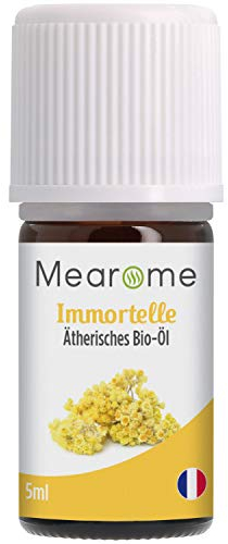 Immortelle BIO⎟100% Naturrein Ätherisches Öl⎟Helichrysum italicum⎟Zertifizierte BIO-Qualität⎟Italienische Immortelle⎟5ml⎟Aromaöl Duftöl Aromatherapie ⎟regenerierend aufbauend stärkend - vegan
