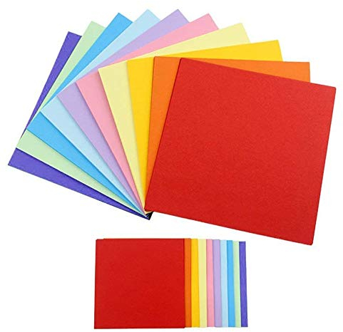 200 Blätter Blatt Doppelseitiges Origami Faltpapier,Farben Faltpapier,für Weihnachten Origami DIY Kunst und Bastelprojekte