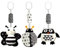 AIPINQI 3 Pack Hanging Rattle Toys,High Contrast Baby Toys and Plush Stroller Toy for Babies 0-18 Months,Newborn Car Seat Toy with Black and White Cartoon Shapes,(Ladybug,Bee & Owl)