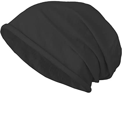 JOPHY & CO.1213 Casquette Unisexe Longue et élastique 100% Coton pour Adultes, Hommes, Femmes et Enfants, Chapeau léger de Style Ample, Noir, Taille Unique