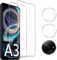 Pkila [2+2 Pack Tempered Glass for Xiaomi Redmi A3 Screen Protector with Camera Lens Protector, HD Clear, Shatterproof, Shockproof, Scratchproof Premium Quality Guard Protective Film