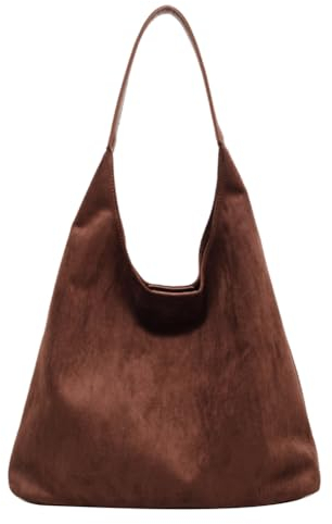 TIAASTAP Tote Bag Wildlederimitat Handtasche Damen Groß Shopper Tasche Shoulder Bag Uni Bag Hobo Tasche Gross Schultertasche Slouchy Bag Beuteltasche Damen-Shopper