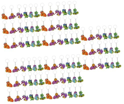 GETAJGHSD 90stücke Teiliges Cartoon Snake Schlüsselanhänger Kreative Tier-geschenkideen Für Kindergeburtstagsfeiern Taschenzubehör Und Schulpreise
