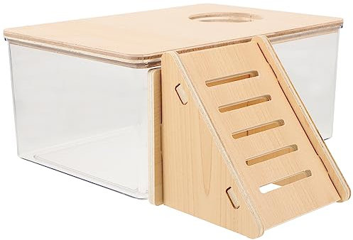 Parliky Transparente Hamster-sandbadebox Haustier-Hamster-badewanne Für Käfig Wiederverwendbare Sandbadebox Zum Duschen Und Baden Kleiner Tiere