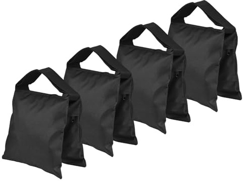 ZJchao Sandpåsar, Sandsäck 6-pack Fotografitillbehör Lätt Att Bära med Multifunktionella Sandpåsar med Design med Dubbel Dragkedja Sandsäckar Fotografitillbehör för Studioutrustning, (4 st)