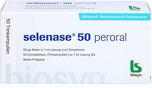 selenase 50 peroral Selen-Präparat Lösung zum Einnehmen, 50 St. Ampullen
