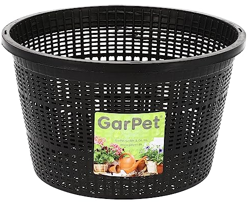 Gartenteich Teich Pflanzkorb Wasserpflanzenkorb Pflanzenkorb rund bogenförmig Seerose (rund 22cm)