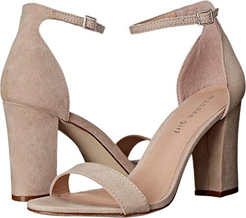 Madden Girl kvinnors beella klackad sandal, Rodnande tyg, 37 EU