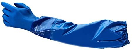 Ansell Alphatec 23-201 Arbeitshandschuhe aus PVC, Zugelassen für Lebensmittelkontakt, Hervorragende Flexibilität bei Niedrigtemperaturen, Gerautes Profil für Guten Nassgriff, Größe 10/XL (6 Paar)