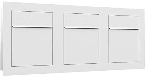 Buzón empotrado Bari for Three en color blanco