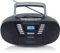 Blaupunkt B 120 BK tragbarer CD Player mit Bluetooth | Kassettenrekorder | Hörbuch Funktion | mit USB | kleines | Aux In | PLL UKW Radio | mit CD Spieler | Schwarz