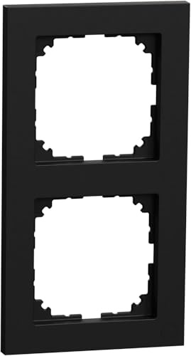 Schneider Electric Merten M-Pure-Rahmen, 2-fach, MEG4020-3603 | IP20, IK03, schwarz matt