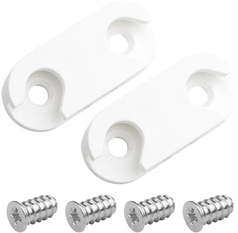Schuhschrank Scharnier Halterung 110364 kompatibel mit IKEA HEMNES STÄLL | Schuhkipper Schuhregal (2 Stück + 4 Schrauben)