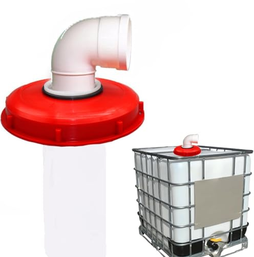 Tappo serbatoio IBC a 90° con filtro in nylon lavabile per serbatoio dell'acqua piovana IBC 1000 litri, accessori filtro coperchio IBC per serbatoi IBC, filtro dell'acqua piovana in nylon 245 mm