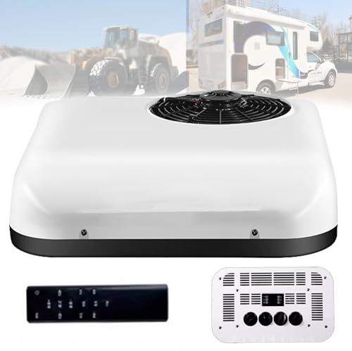 Aire acondicionado de estacionamiento de 12 V/24 V para furgoneta, camión, remolque, aire acondicionado eléctrico para caravana y tractor, solo refrigeración
