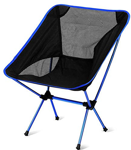 WLCNYL Tragbarer Klappstuhl, Moon Chair 7075 Leichte Aluminiumlegierung Camping Angelstuhl Grill Klappstuhl Strand Regiestuhl Entspannen