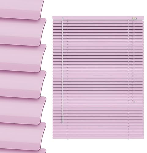 Tende Veneziana In Alluminio Senza Forare su Misura 60cm 70cm 80cm 100cm 115cm 120cm Veneziane da Interno Finestre Oscurante Orizzontali Privacy Protezione Persiane per Ufficio Bagno Camera da Letto(P