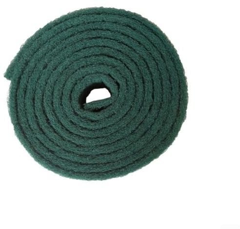 Nylon Emery Sponge Scouring Pad Roll Multi Purpose Abrasive Cleaner for Kitchen Pots Dishes Stove and Cooker Easy to Use Scrubbing Accessory(Green 5.7m * 7cm)