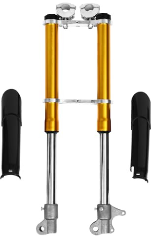 RUNROTOO Ammortizzatore Sospensione Forcella Anteriore per Dirt Bike 49cc Design Ammortizzante in Acciaio Inox Resistente alla Corrosione per Bici da Cross
