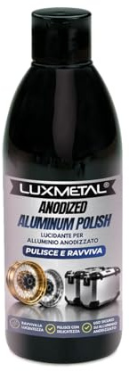 Lux Metal Anodized Aluminum Polish 250 g – Pulimento para Aluminio Anodizado – Limpia y Reaviva Llantas BMW GS, Coches, Motos, Ruedas, Maletas y Baúles de Aluminio – Acción Suave