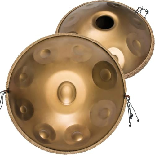 Handpan Drum, 22 D Minor 17 Note Steel Hand Drum | Sensitive Touch Points, Perfect for Various Settings, Including Street Performances, Schools
