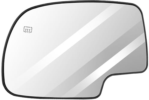 ECCPP Exterior Mirror Driver Side(LH) fit for Chevy Avalanche Suburban Silverado Tahoe for GMC Sierra Hybrid Classic Yukon Power Heated Left Side Replacement Mirror Glass