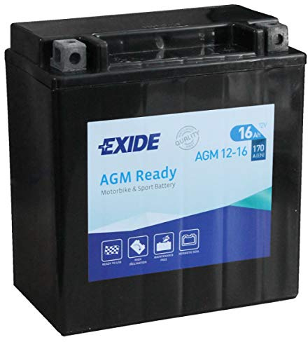 AGM12-16 Exide Motorradbatterie 12V (4920)