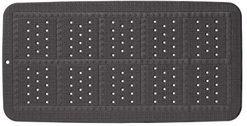 Sealskin Unilux Badewanneneinlage, Sicherheitseinlage für Badewanne und Dusche, Farbe: Anthrazit, Größe: 70x35 cm