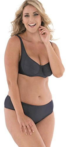 Leo Corsetteria Costume Donna Bikini Coppa D Spalline Regolabili Slip a Vita Alta Lisbona Taglia 50 Coppa D