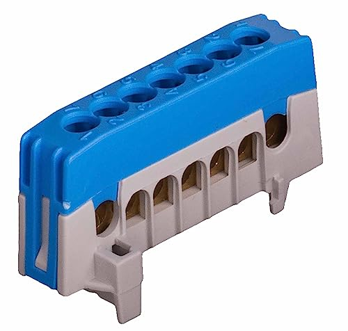 Pollmann Nullleiterklemme N7-F2, 7-polig, blau, 1 Stück