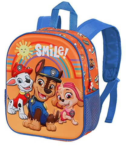 Paw Patrol La Patrulla Canina Paweome-Mochila 3D Pequeña, Naranja, 26 x 31 cm, Capacidad 8.5 L