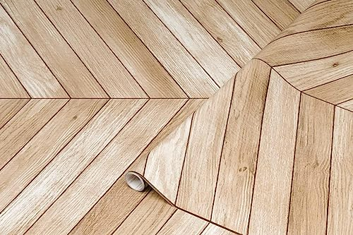 d-c-fix Film adhésif aspect bois chevron imperméable décoration réaliste pour meubles, table, armoire, porte, façades de cuisine, film décoratif, papier peint, 67,5 cm, FA346-8200