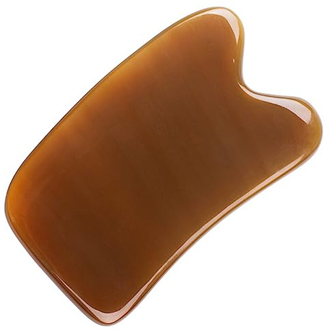 Healeved Gua Sha Massageboard Aus Holz 10X6Cm Für Körper- Und Gesichtsmassage Zur Hautpflege Und Muskelentspannung