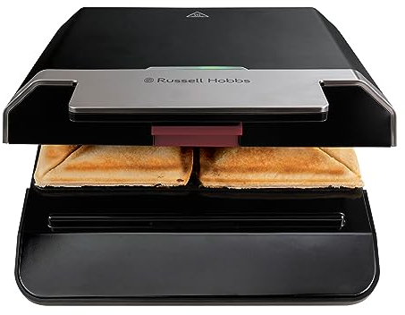 Russell Hobbs Sandwichmaker [langlebige antihaftbeschichtete Platten] Sandwichtoaster Easy Clean (schnelles Aufheizen, BPA frei, einfache Reinigung, platzsparende Aufbewahrung) 26800-56
