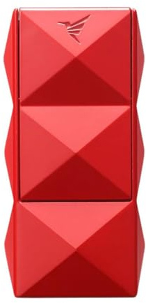 Zigarrenfeuerzeug Quasar II rot 2er-Jet-Flamme, mit Rundcutter 7mm, mit Füllstandsanzeige