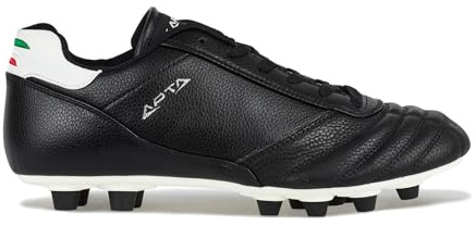Check B - Scarpe da Calcio Professionali in Pelle di Vitello & Canguro, Massimo Comfort e Prestazioni - Suola Mix, Perfetta per Terreni Naturali, Morbidi e bagnati - Taglia 43,5 - Colore Nero