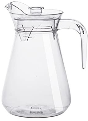 PRETYZOOM Contenitore Per Succo d Trasparente Brocca Per Succo d Acqua e Bevande Realizzata in Acrilico Sicuro Coperchio Ermetico Adatta Per Caldo e Freddo Per Picnic Feste e Riunioni