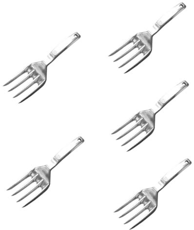 SUPVOX 5 Pièces Ensemble D'outils De Jardin Râteau à Manche Court Râteau De Jardinage Outil De Fourche à Main De Râteau à Griffes De Petit Râteau Alliage D'aluminium Silver