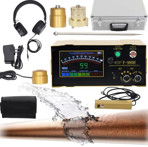 Detector De Fugas De Agua SubterráNea, Buscador De UbicacióN De Fugas, Equipo Detector De Fugas De Agua, Herramienta De DeteccióN De Agua En TuberíAs Con Auriculares, Para Exteriores E Interiores
