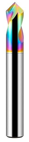 XIAOGYYE Hrc65 Bunt Beschichteter Wolframstahl-Fasenfräser Cnc Alumi60°90°120° Fasenfräser/6.0 * 6D*50L*120 Angle