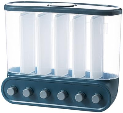 Adhesive Rice Wall Mounted Dry Food Dispensers Grain Storage Container for Cereal Rice Candy Grain