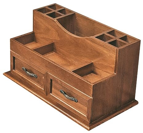CONGARTENO Organisateur De Maquillage Vintage Avec Rangement Pratique Pour Bijoux Et Cosmétiques Table De Toilette Support De Bureau Multifonctionnel