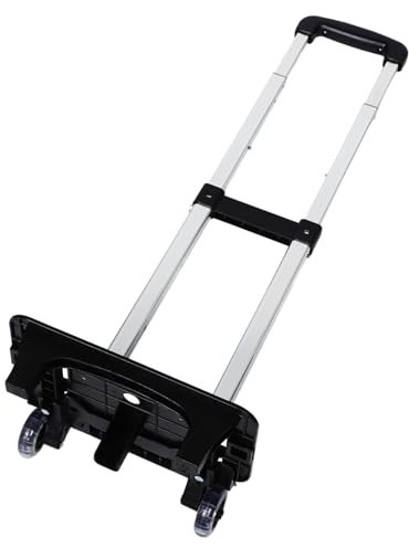 Ipetboom Carrello Della Spesa Pieghevole Con Ruote Carrello Portabagagli in Lega Di Alluminio Leggero Portatile Regolabile Per Spesa e Viaggio Con Ampia Capacità e Design Salvaspazio